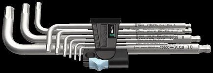 Šešiakampių raktų rinkinys WERA 3950 PKL/9 INOX