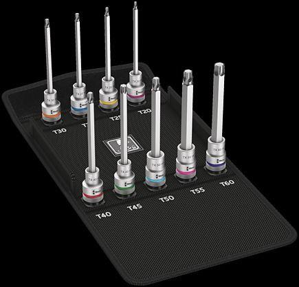 WERA 8767 C TORX HF 3 Zyklop antgalių rinkinys TORX w. palaikantis funkciją.