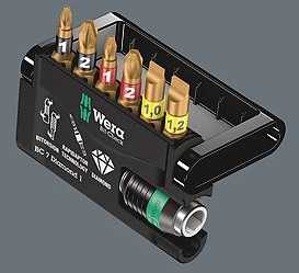 Wera Rinkinys Bit-Check 7 Diamond 1 su laikikliu Rapidaptor (05057416001)