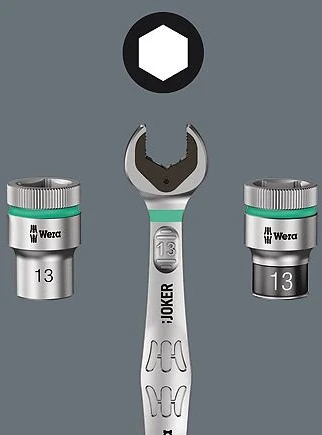 WERA diržas A 3 TORX HF Zyklop antgalių rinkinys TORX 1/4