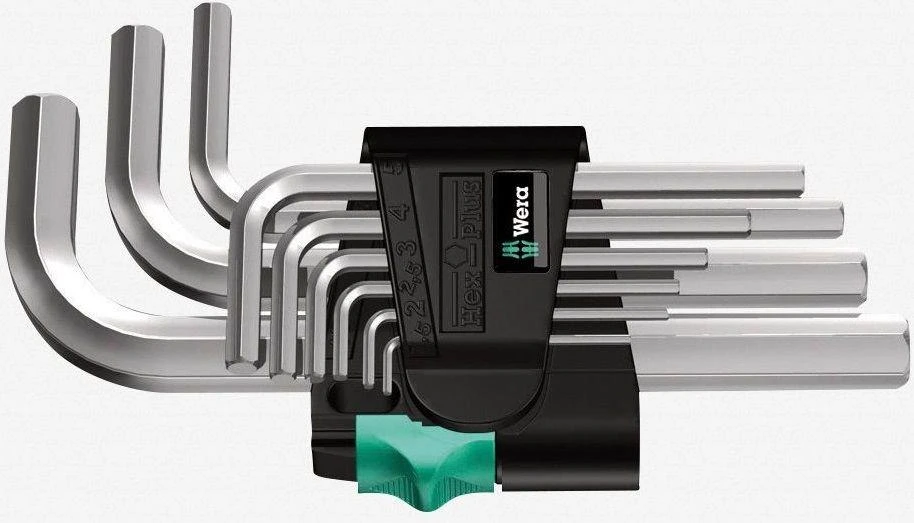 Šešiakampių L - formos raktų rinkinys WERA 950/9 SM