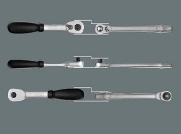 Wera Zyklop metalinė terkšlė su perjungimo svirtimi, 1/4´´, 8004 A