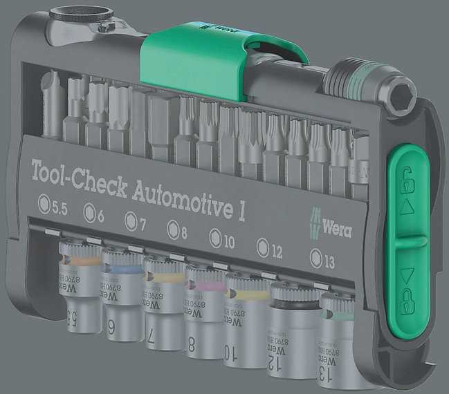 Įrankių rinkinys Wera Wera Tool-Check Automotive 1, 38-teilig