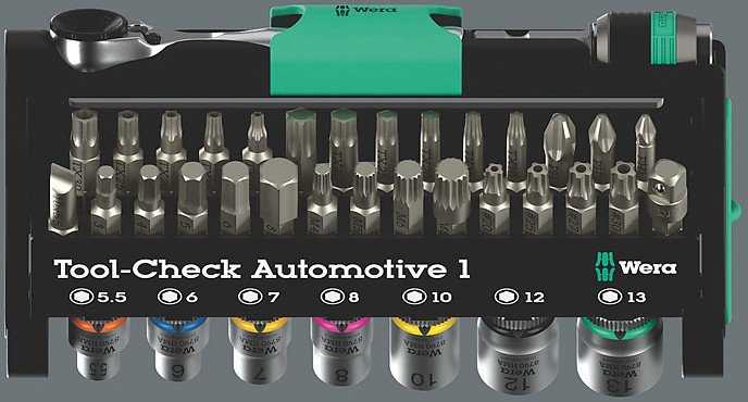 Įrankių rinkinys Wera Wera Tool-Check Automotive 1, 38-teilig