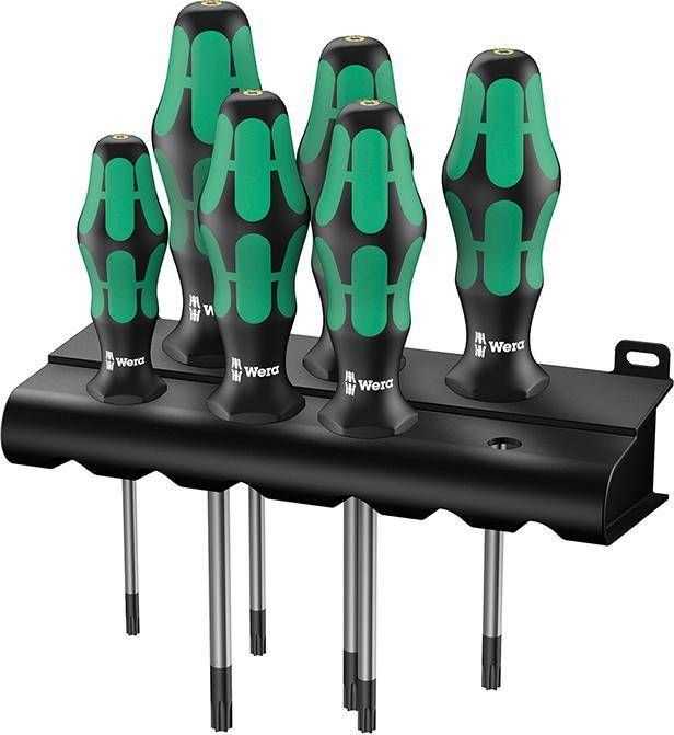 WERA 367/6 TORX BO Kraftform atsuktuvų rinkinys + stovas