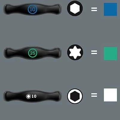 Wera Atsuktuvų rinkinys HEX PLUS profiliui W 454/5 HF SHK SET 1, 5 vnt.