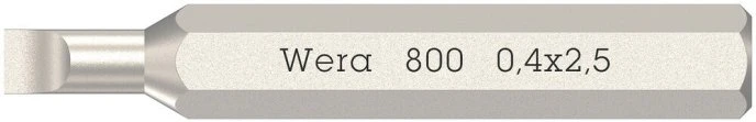 Wera Wera 800 Micro Bits 0,40 x 2,5 x 30mm