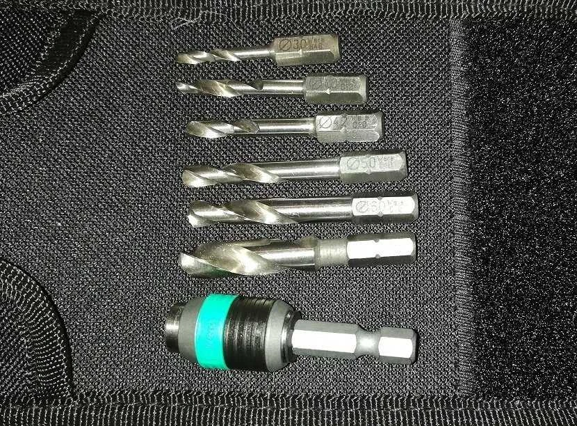 Wera 848/851/867/19 metalo spiralinių grąžtų rinkinys