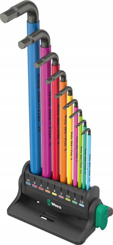 Wera Wera 950/9 Hex-Plus Multicolour 3 kampinių veržliarakčių rinkinys