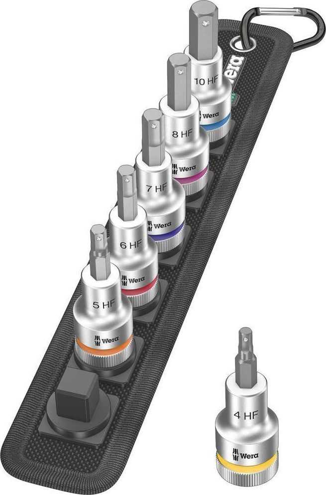 WERA Belt C 2 Zyklop Bit lizdų rinkinys šešiakampis lizdas w. laikydamas f.