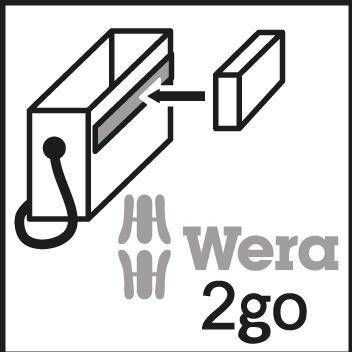 WERA Belt C 2 Zyklop Bit lizdų rinkinys šešiakampis lizdas w. laikydamas f.