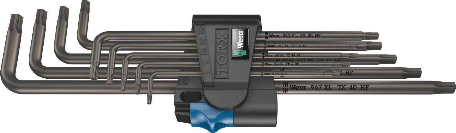 L-raktų komplektas TX8-40 XL Holding-Function, Wera