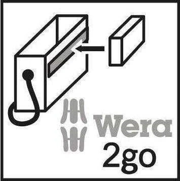 Antgalių rinkinys Wera Kraftform Kompakt mini ir laikiklis, SL+PH+PZ+TORX+HEX, 19vnt