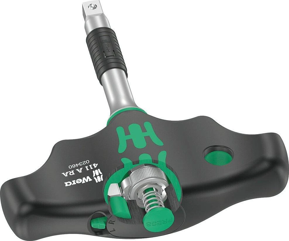Terkšlinis T formos laikiklis 1/4" galvutėms Wera 411 A RA