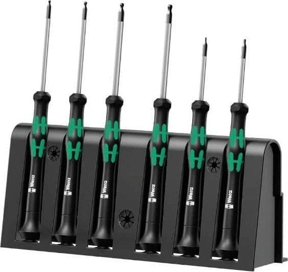 Wera Atsuktuvų rinkinys elektronikai 2052/6 Rack