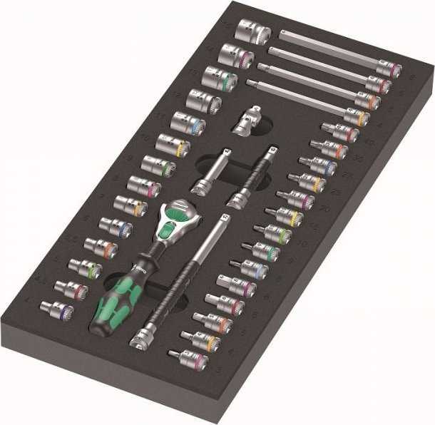 Wera Wkładka Piankowa ZYKLOP 1/4'' 8000 A, SET 1, 37CZ. (1 KPL)