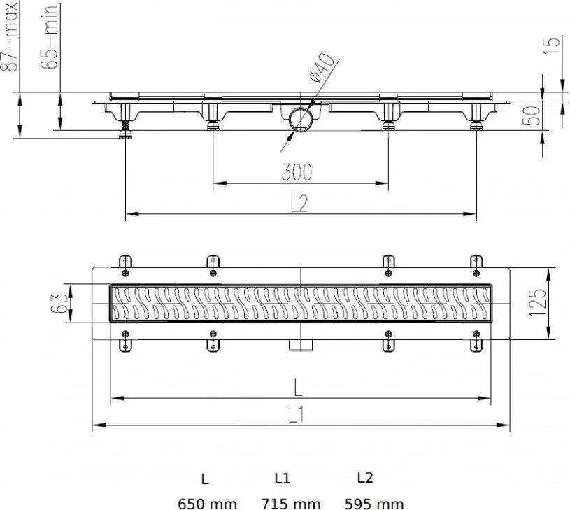 Werit-P JOMOTech Exclusive 40 rinkinys / Linijinė nuotaka 650 mm / dvipusė kaukė FLIS / kilimėlis WERIT (175-30650400-00)
