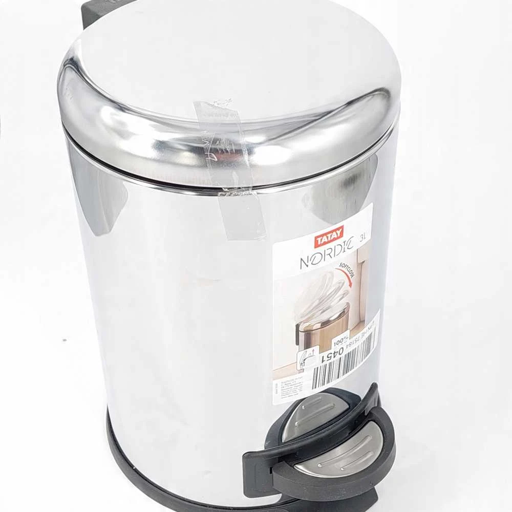 „Tatay“ pedalų kibiras, 3 l, iš nerūdijančio plieno