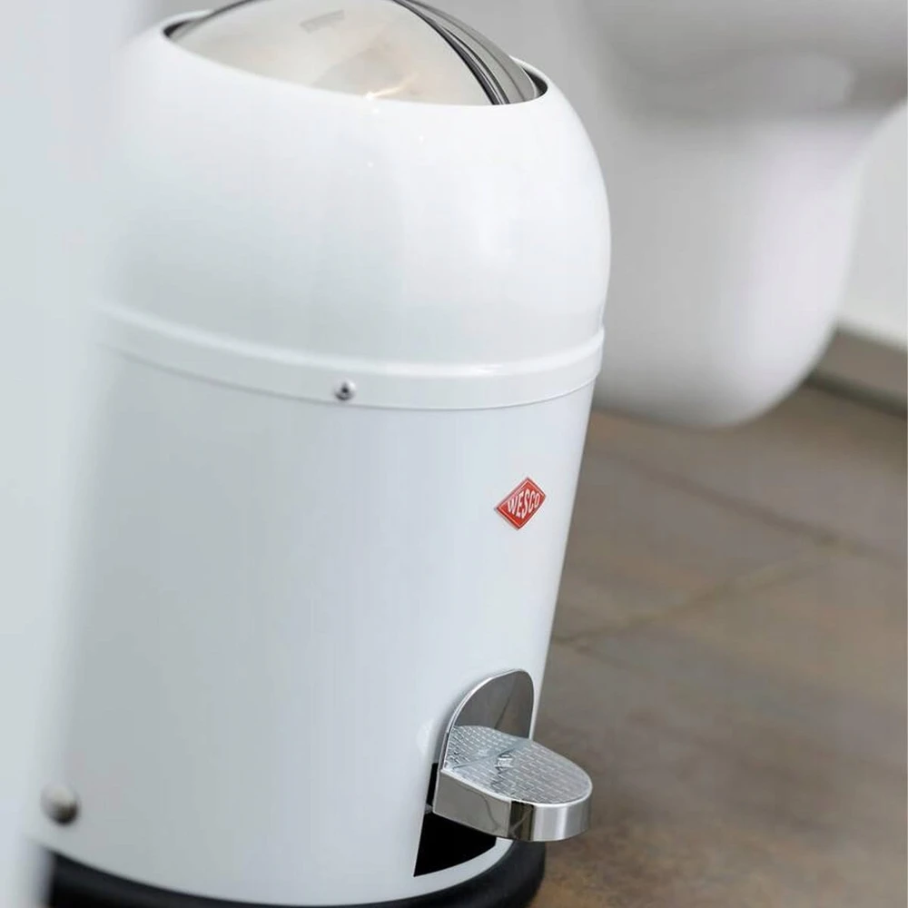 Wesco Šiukšliadėžė 6 l, balta MAT Mini Master Wesco