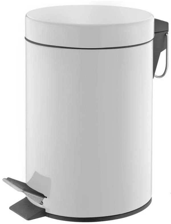 Šiukšliadėžė su pedalu OKKO T-Y0105M, 5 l, matinė balta