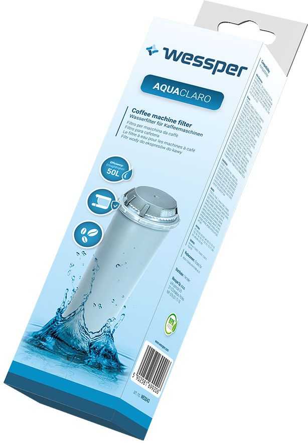 Wessper AquaClaro - filtras wody kavos aparatams AEG, Bosch, Krups, Neff, Siemens (na wkręt)