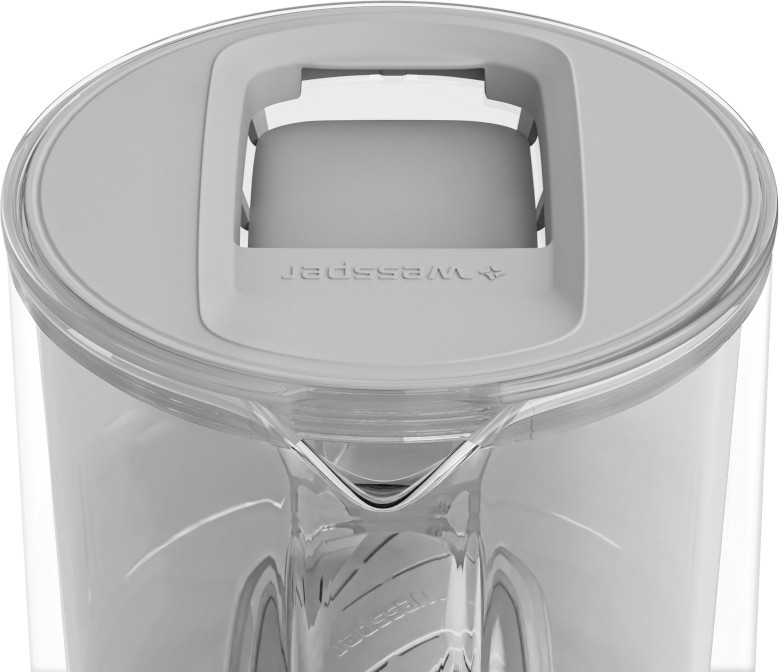 Vandens filtravimo ąsotis Wessper Aquamax Crystalline + 1 vandens filtras | pilkas