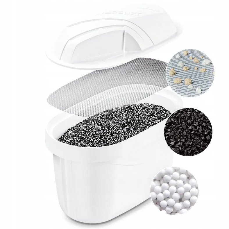 Vandens filtravimo ąsotis Wessper Aquamax Crystalline + 1 vandens filtras | pilkas