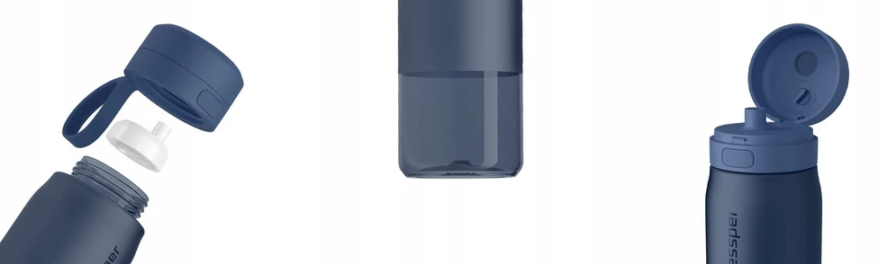 Gertuvė Wessper B2 TRITAN Actitex™ filtracijos butelis, 1000 ml, mėlynas (WES273-1000-BL_K)