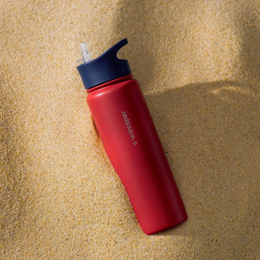 Wessper B3 THERMOSTEEL 700ml plieno termosas su 3 kandikliais