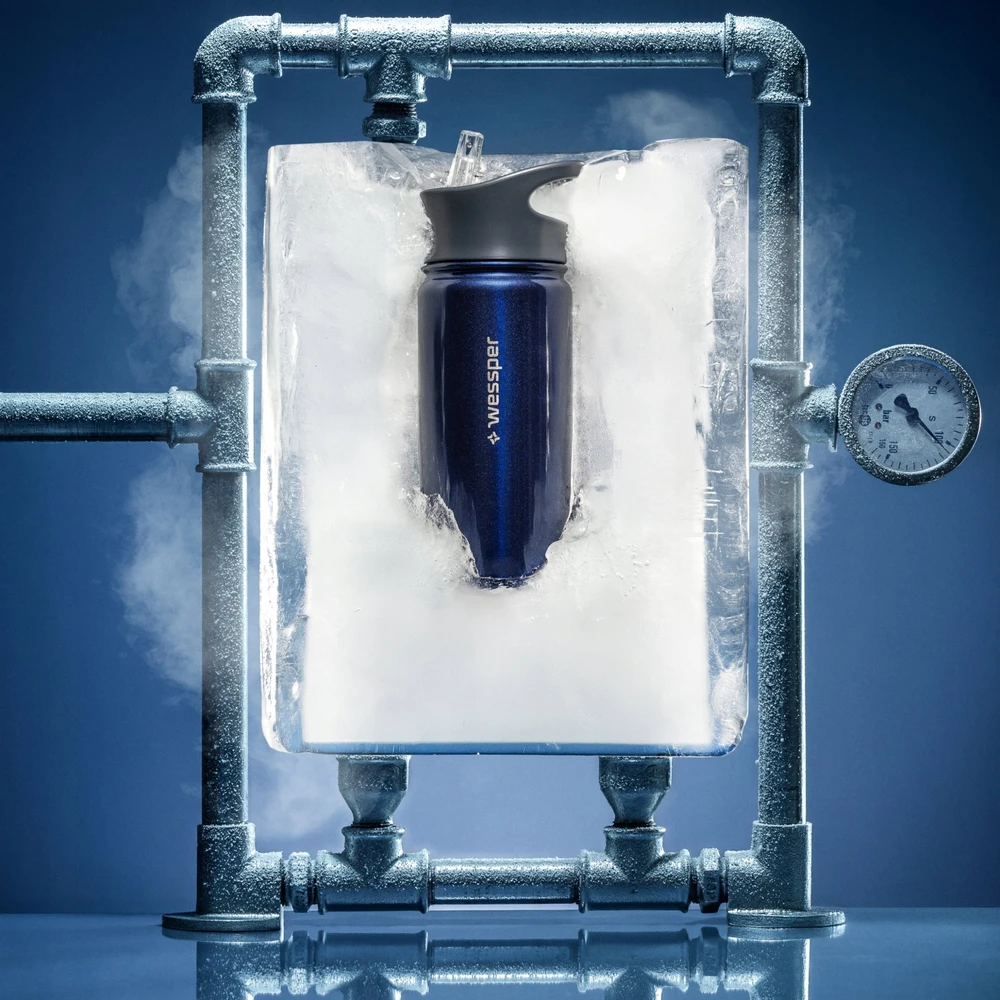 Wessper Termosas B3 THERMOSTEEL Metalic Mėlyna 500 ml (WES266-MB-500)