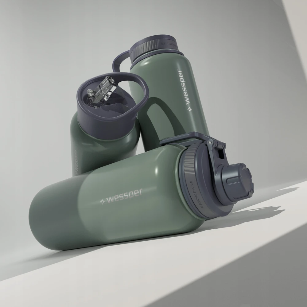 Wessper Termosas B3 Thermosteel Shiny Olive 1000 ml (WES266-SO-1000)