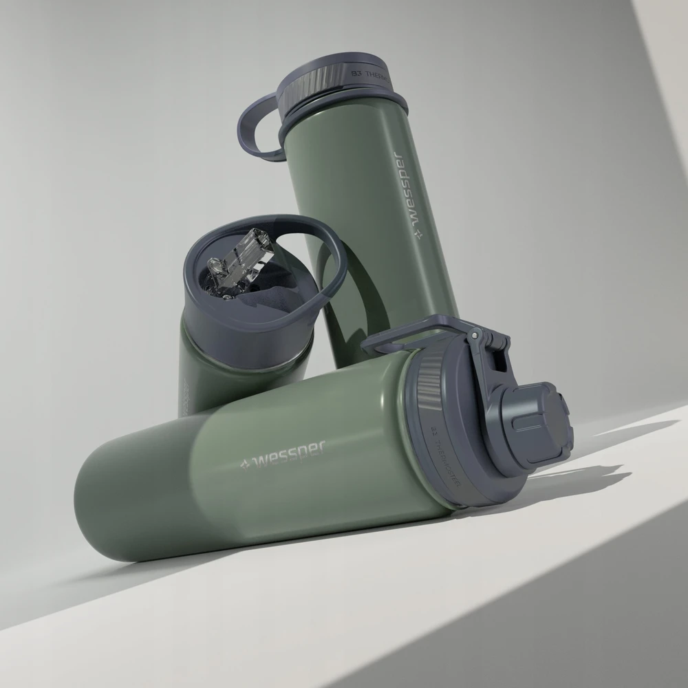 Wessper Termosas B3 Thermosteel Shiny Olive 700ml (WES266-SO-700)