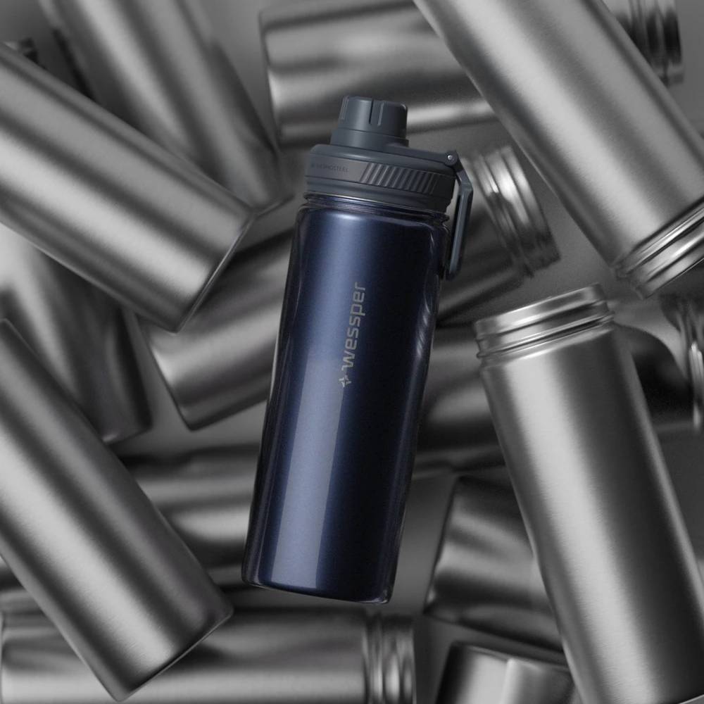 Wessper Termosas B3 THERMOSTEEL Metalic Mėlyna 500 ml (WES266-MB-500)