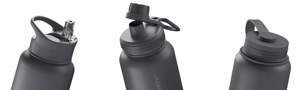 Wessper Buteliukas termiczna Wessper B3 THERMOSTEEL 1000ml (WES266-GR-1000)