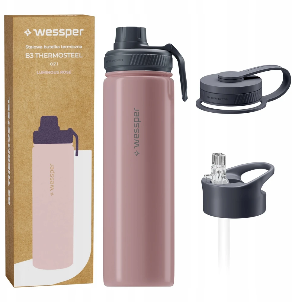 Wessper Termosas B3 THERMOSTEEL Shiny Rose 700 ml (WES266-SR-700)