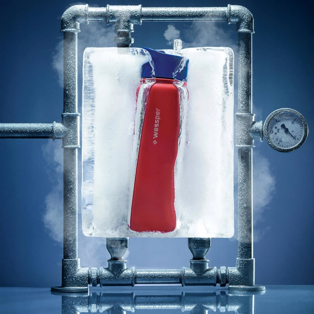 Wessper B3 THERMOSTEEL 700ml plieno termosas su 3 kandikliais