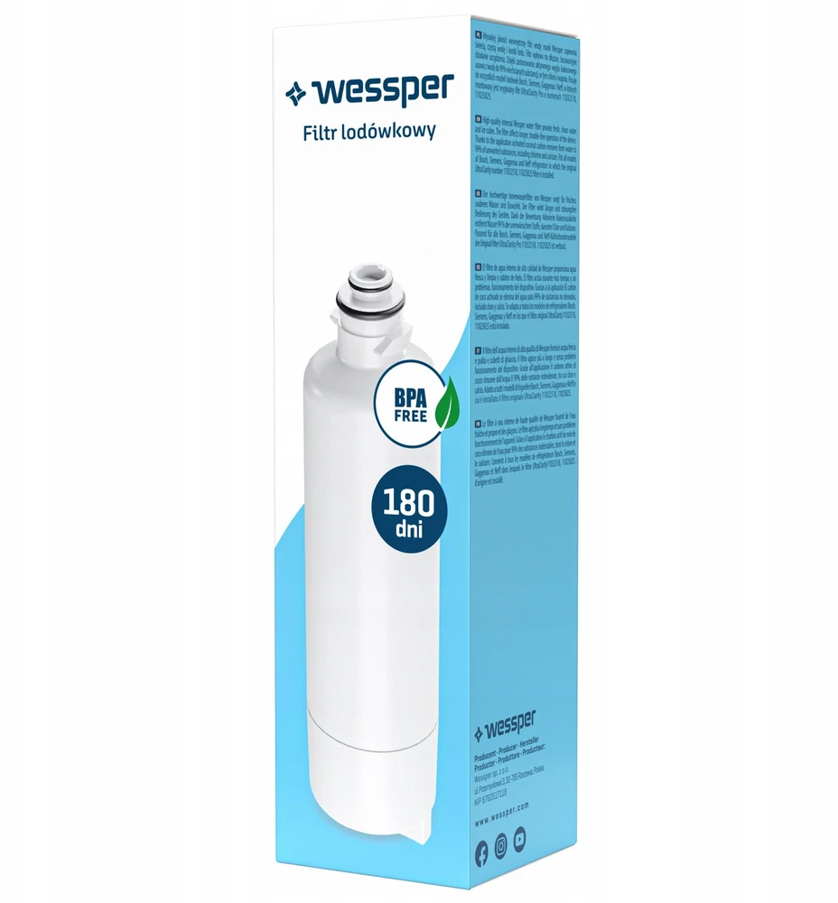 Wessper Filtras wody do lodówek Bosch, Siemens, Gaggenau, Neff (WES406)