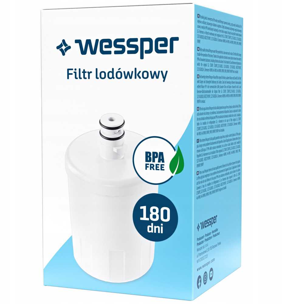 Wessper vandens filtras LG, Kenmore šaldytuvams (WES409)