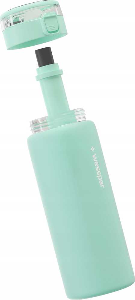 Gertuvė Wessper stiklinis buteliukas ActiveMax 680 ml mėtų