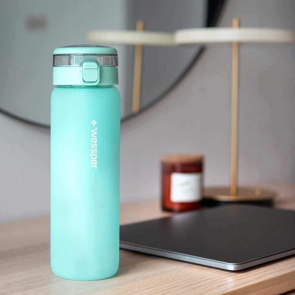 Gertuvė Wessper stiklinis buteliukas ActiveMax 680 ml mėtų