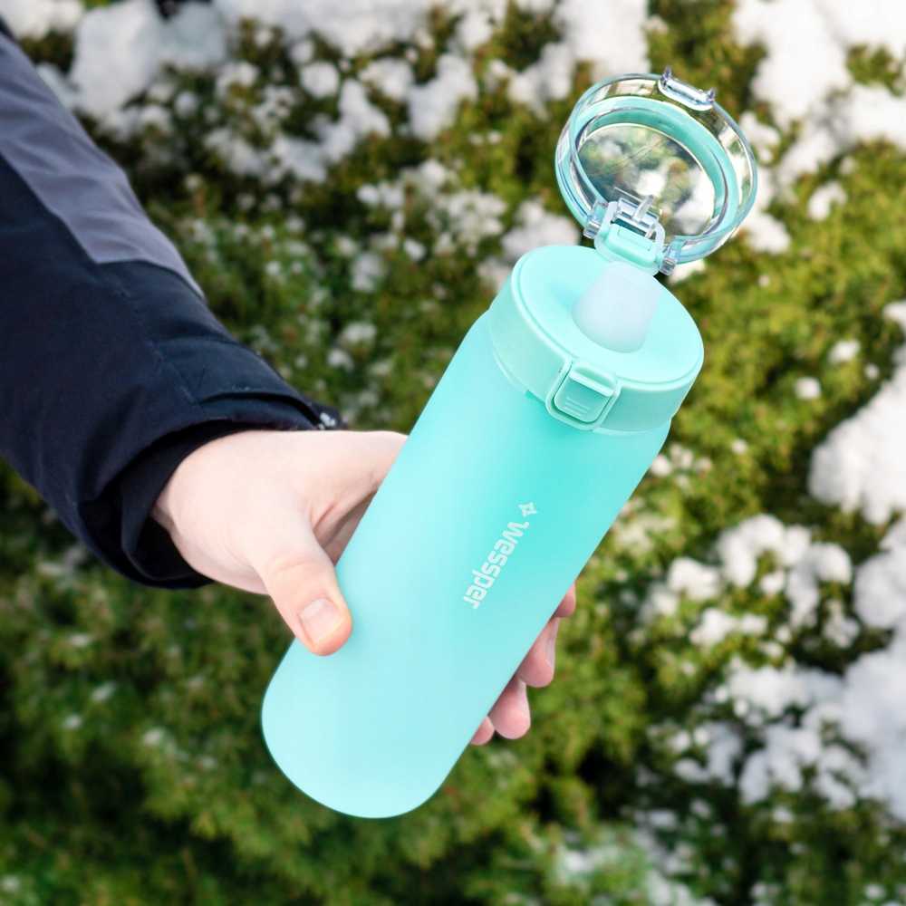 Gertuvė Wessper stiklinis buteliukas ActiveMax 680 ml mėtų
