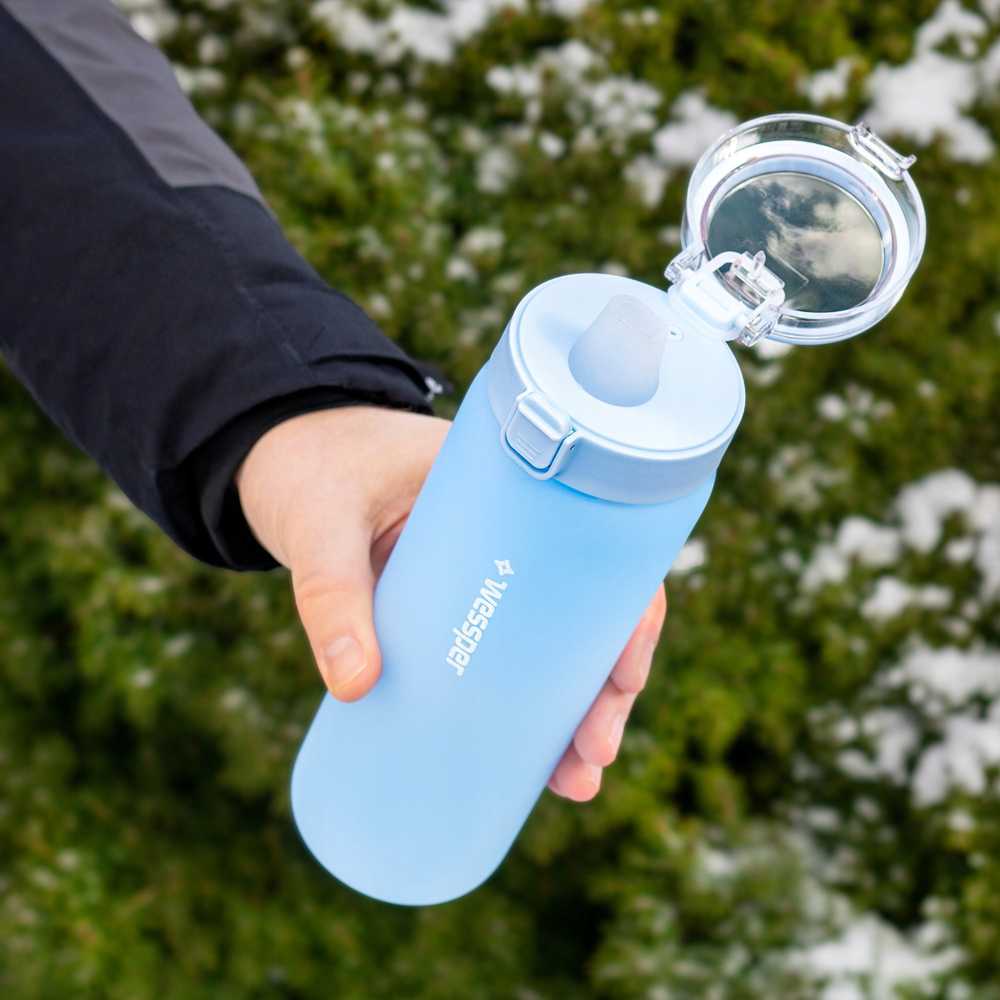 Gertuvė Wessper stiklinis buteliukas ActiveMax 680ml mėlynas