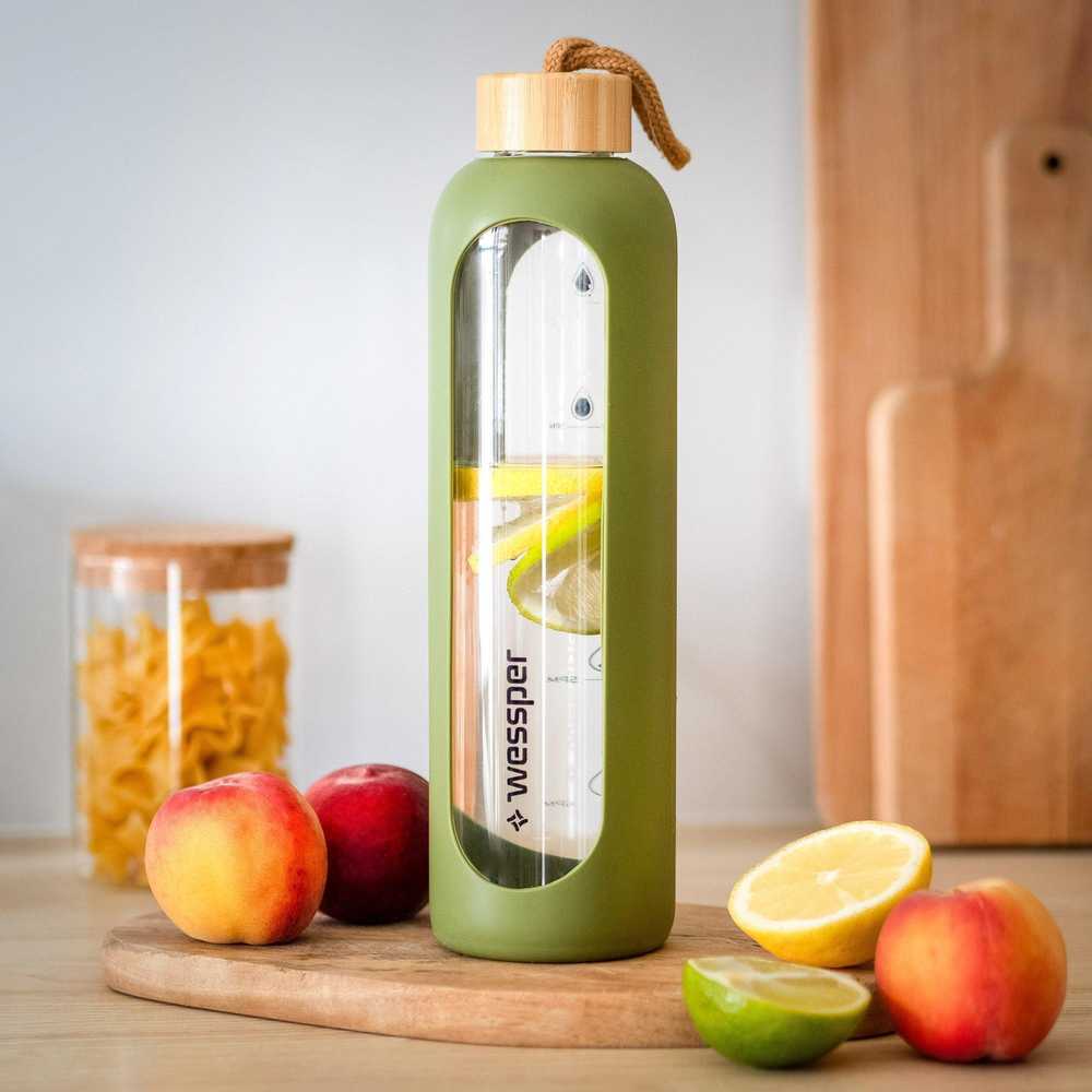 Wessper motyvacinė gertuvė - Activemax Crystalline  1 litras , alyvuogių žalia spalva