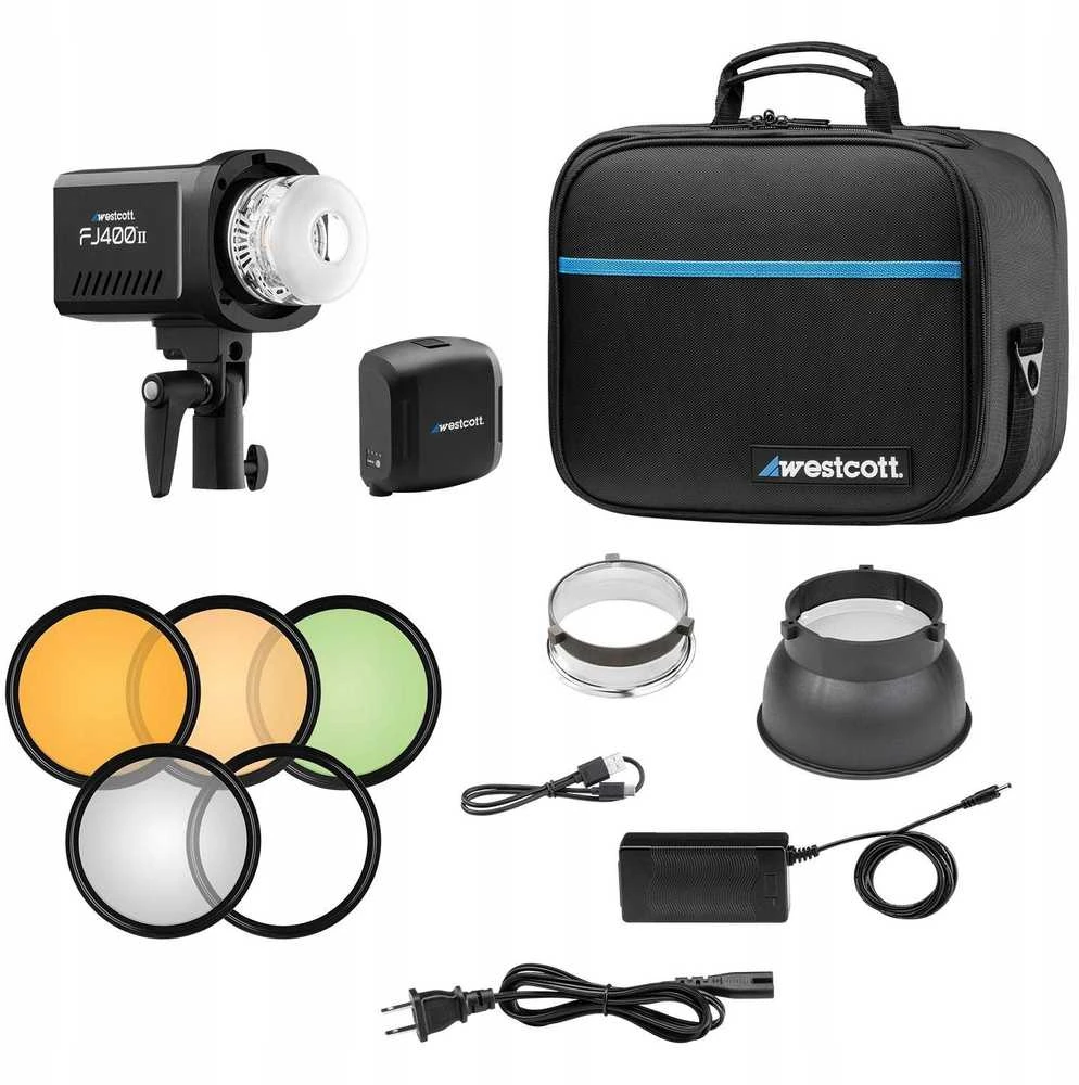Apšvietimo įranga - Westcott FJ400 II Jutiklinis ekranas Strobe (400Ws, AC/DC Baterija)
