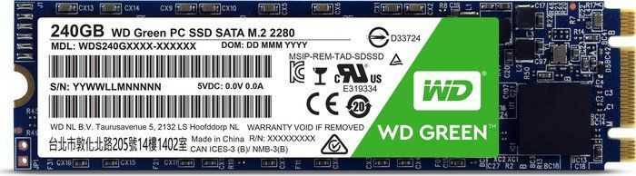 Sandisk SMD WD Žalias 240GB M.2 2280 SATA III (WD S240G1G0B)