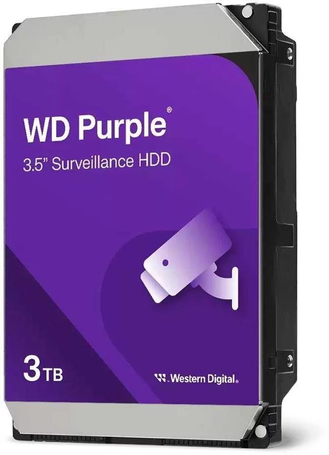 Western Digital Violetinė internal hard drive 3 TB 5400 RPM 128 MB 3.5" Serial ATA III