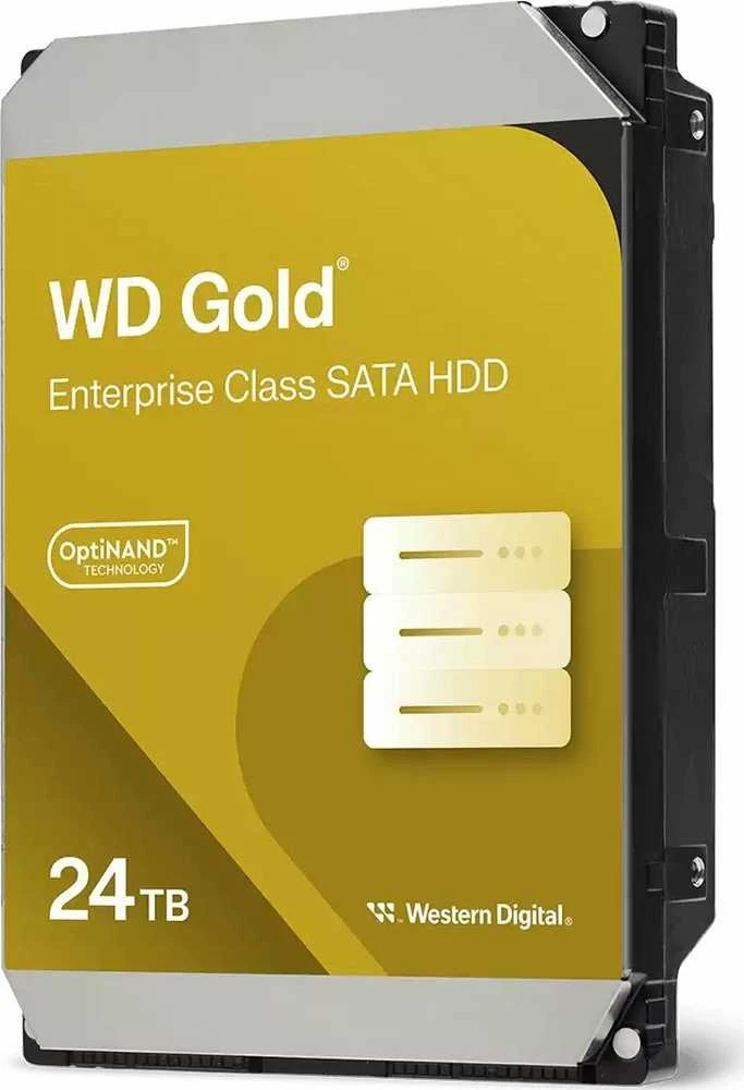 „Western Digital Gold WD242KRYZ“ vidinis kietasis diskas, 24 TB, 7200 RPM, 512 MB, 3,5 colio, „Serial ATA III“