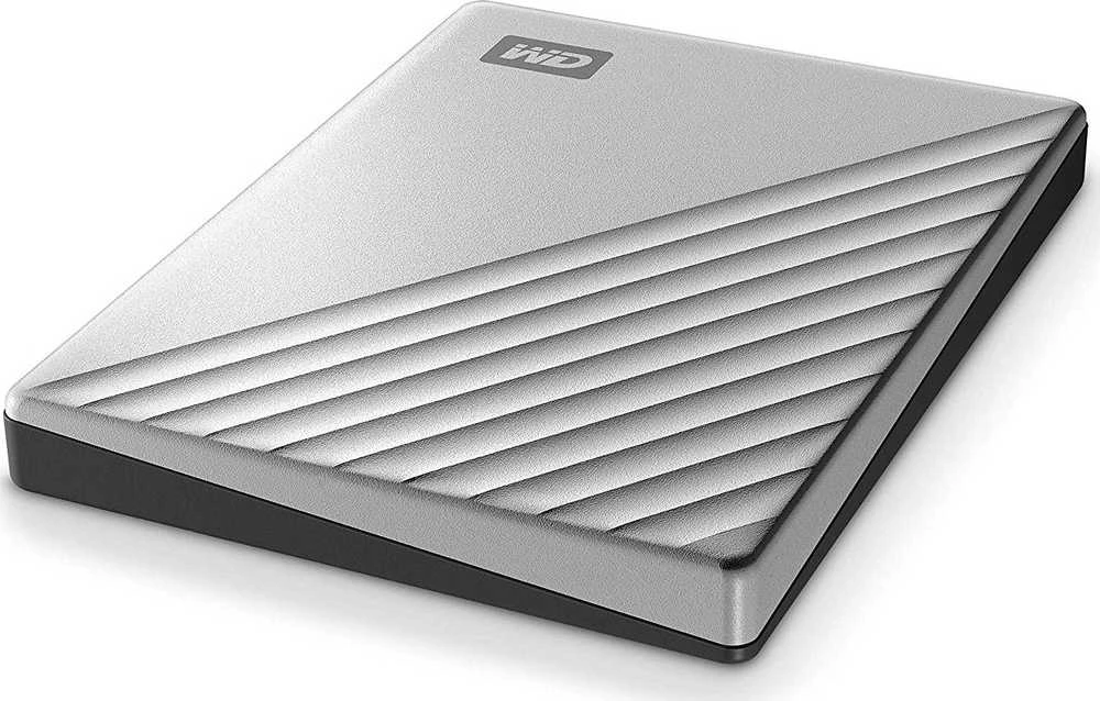 „Western Digital My Passport Ultra 1TB“ USB-C/USB3.0 kietasis diskas, 2,5 colio, metalinės apdailos, nešiojamas išorinis RTL diskas