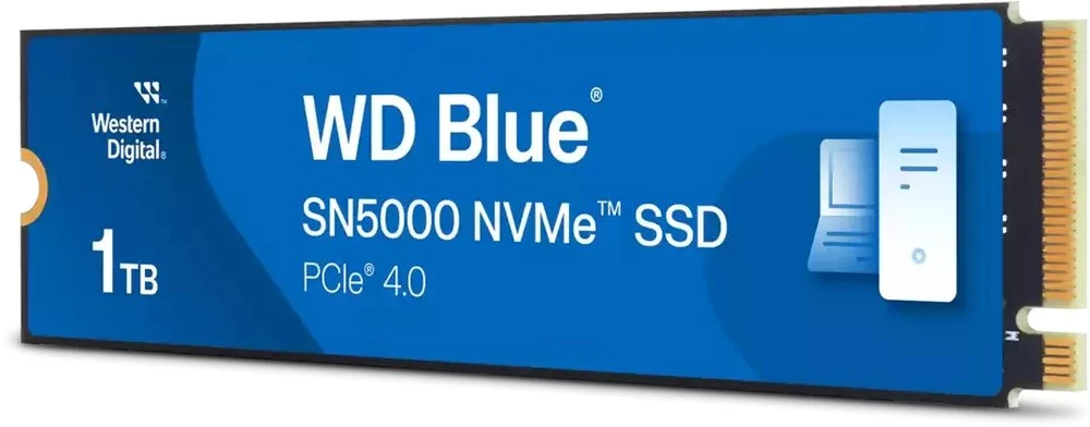 Western Digital Mėlyna Dysk SSD Mėlyna Sn5000 1TB M.2 PCI (WDS100T4B0E)