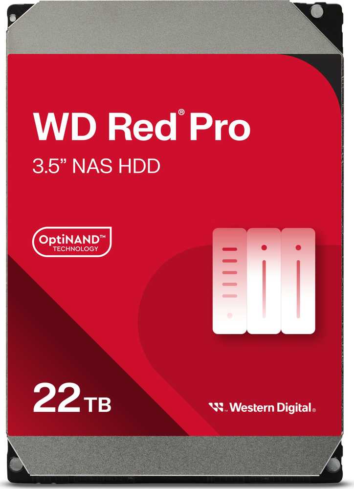 Sandisk Kietasis diskas - Western Digital Raudona Pro 3,5" 22000 GB Serial ATA III